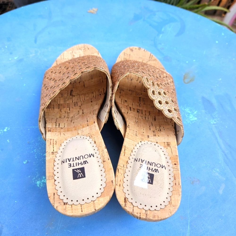 White Mountain Women's Platform Sandals Size 8 - Picture 7 of 14